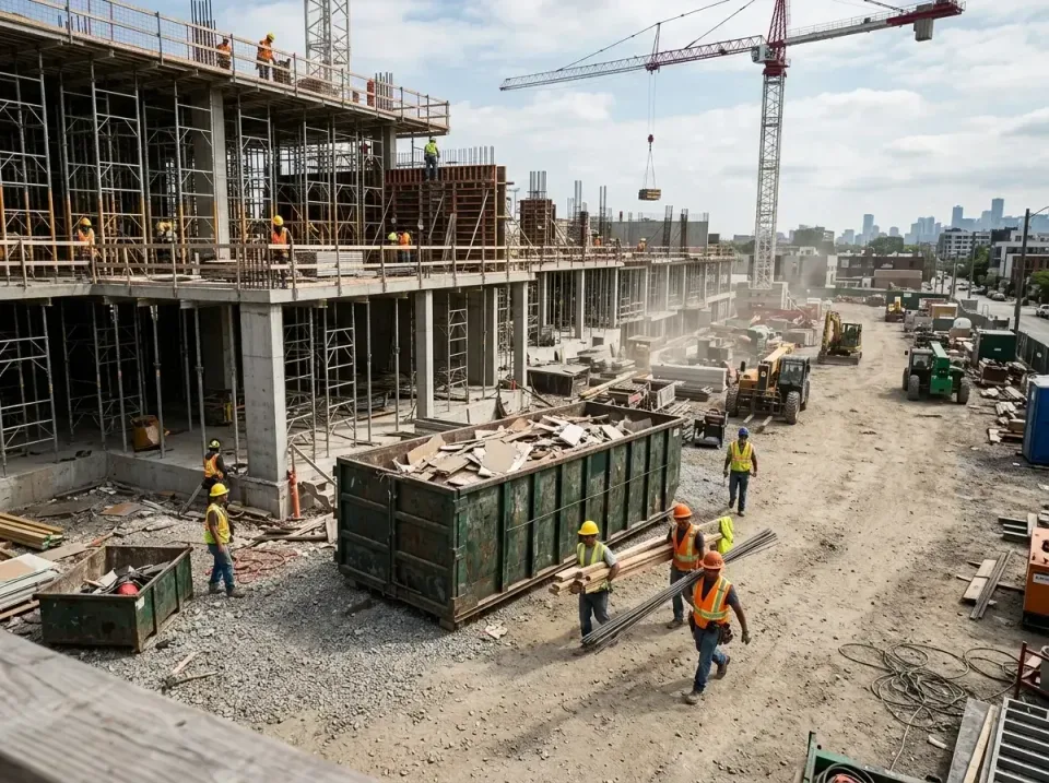 commercial-construction-site-w-002 — frequently asked questions, Low Cost Construction Dumpster Rental in San Juan, TX